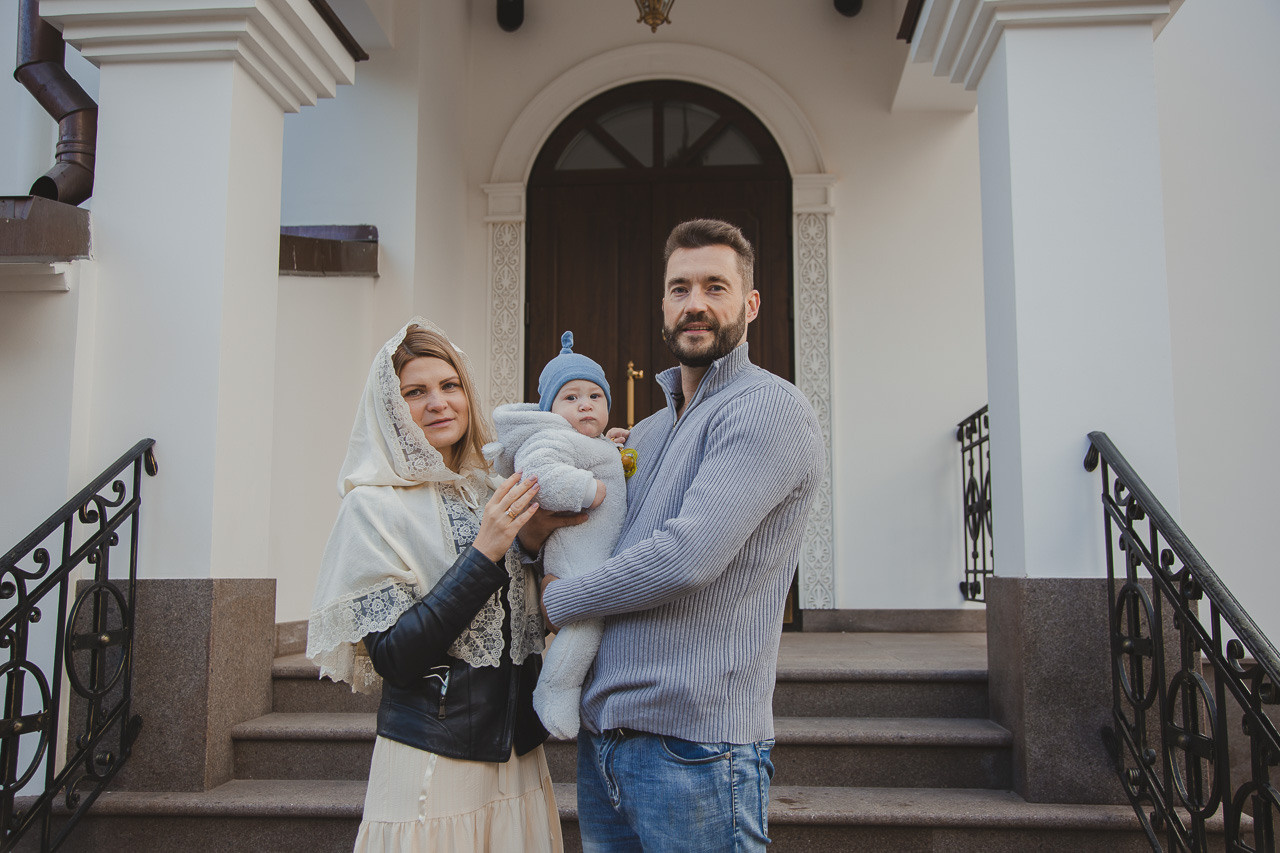 Крещение Михаила. Семейный фотограф Николаева Ольга