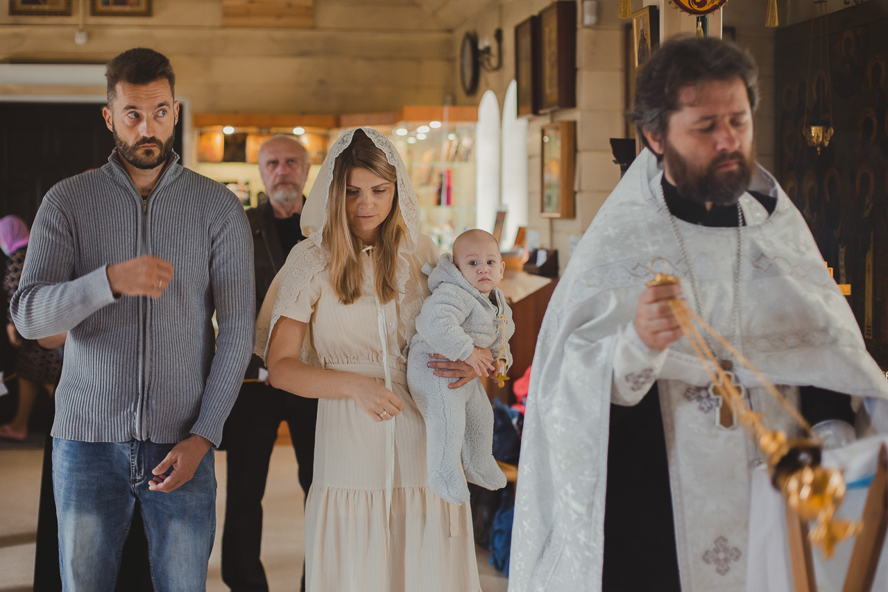 Крещение Михаила. Семейный фотограф Николаева Ольга