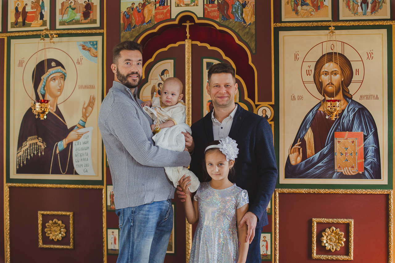 Крещение Михаила. Семейный фотограф Николаева Ольга
