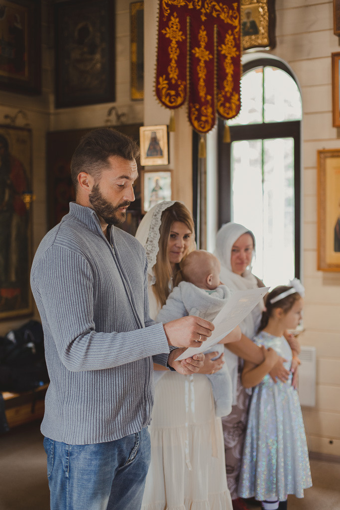 Крещение Михаила. Семейный фотограф Николаева Ольга