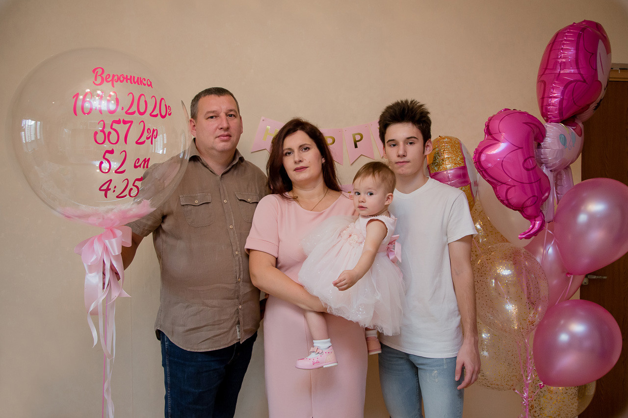 Годовасие Вероники. Семейный фотограф Николаева Ольга