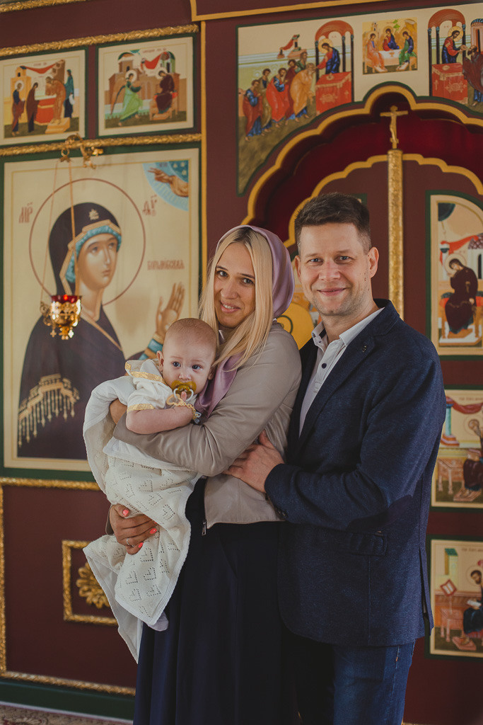 Крещение Михаила. Семейный фотограф Николаева Ольга