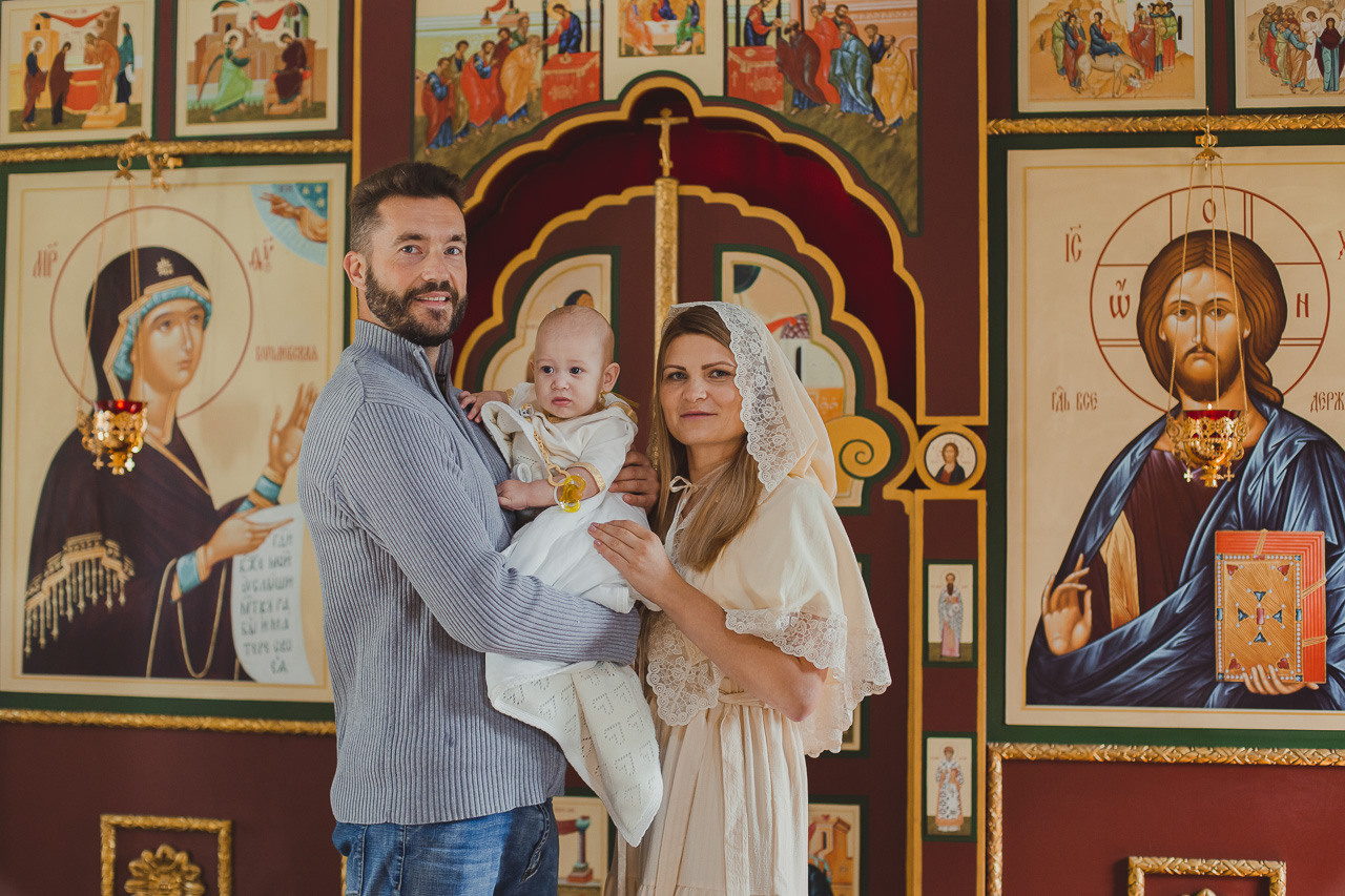 Крещение Михаила. Семейный фотограф Николаева Ольга