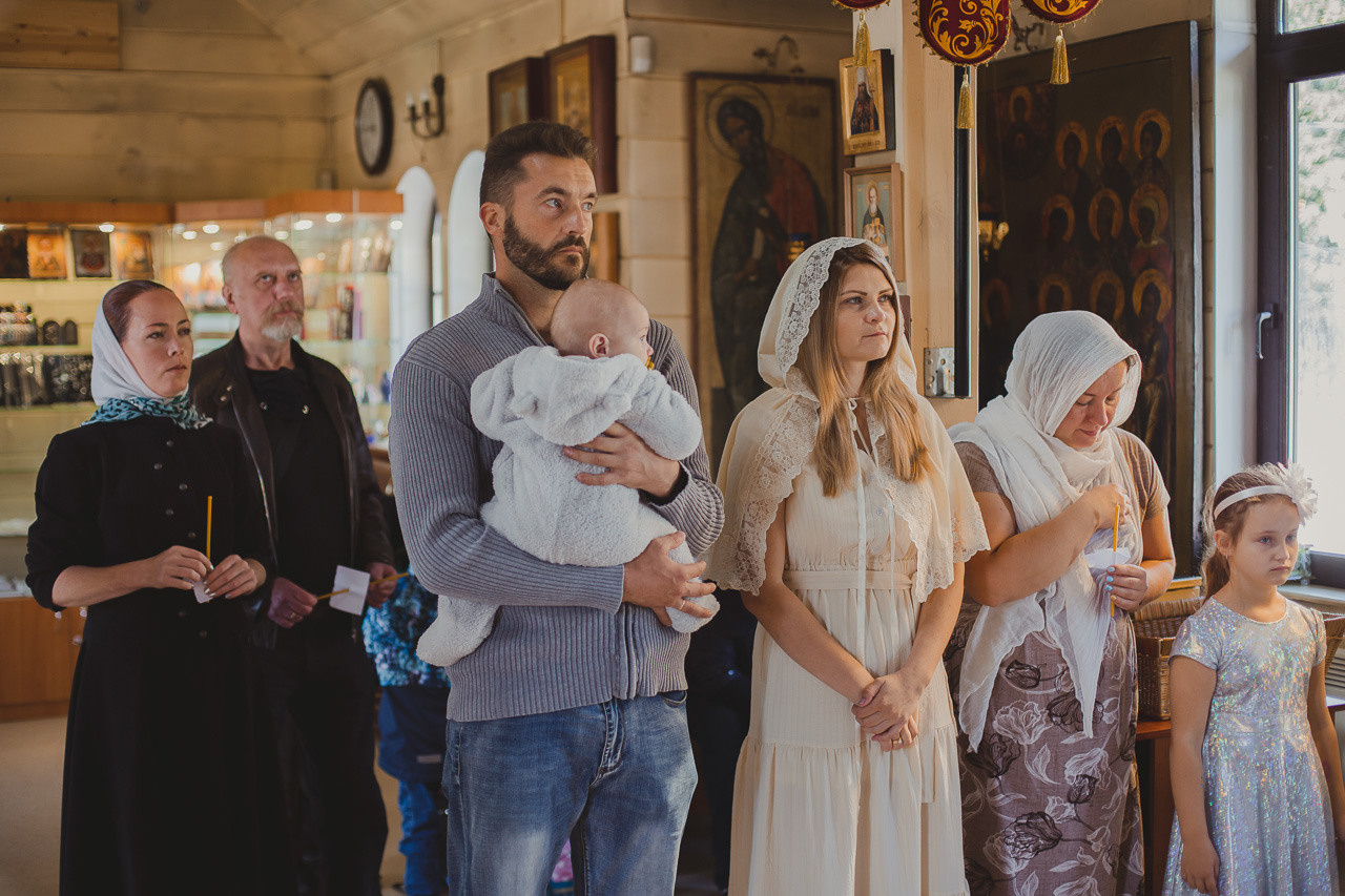 Крещение Михаила. Семейный фотограф Николаева Ольга
