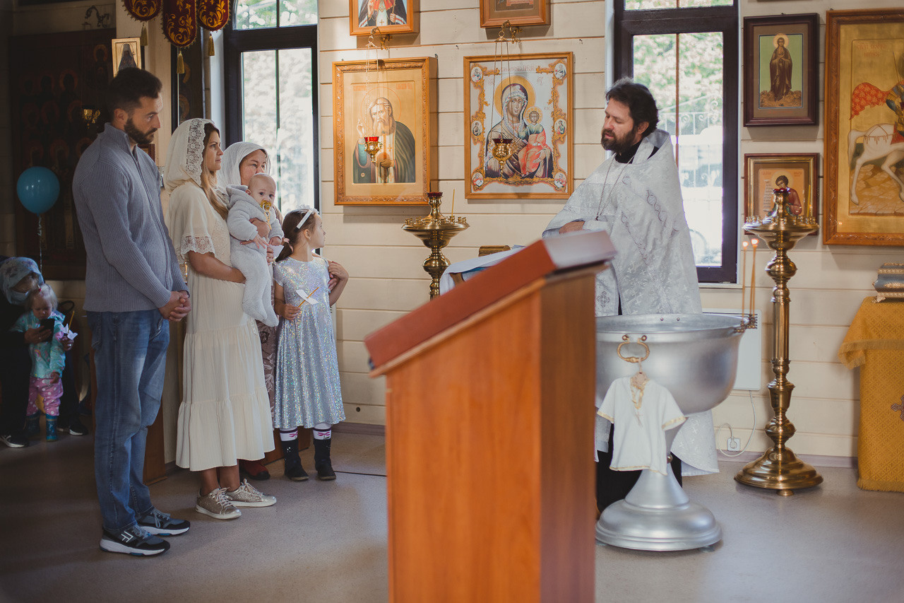 Крещение Михаила. Семейный фотограф Николаева Ольга