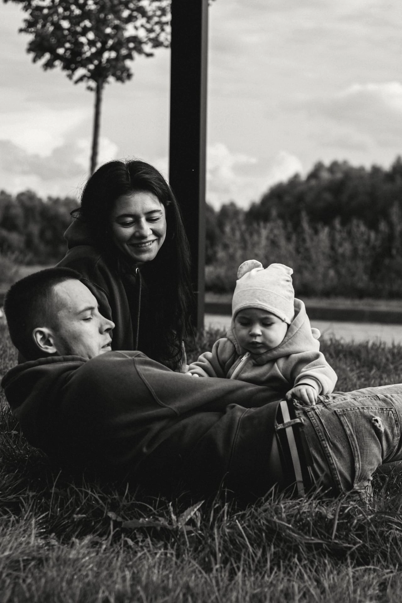 Анечка с папой и мамой. Семейный фотограф Полина Легачева