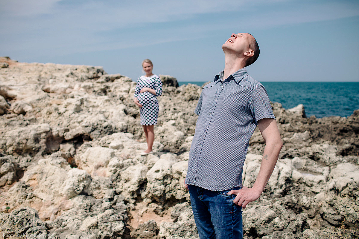 Семейная беременная фотосессия Оли и Лёши. Профессиональный фотограф в Крыму и Севастополе Павел Корсун