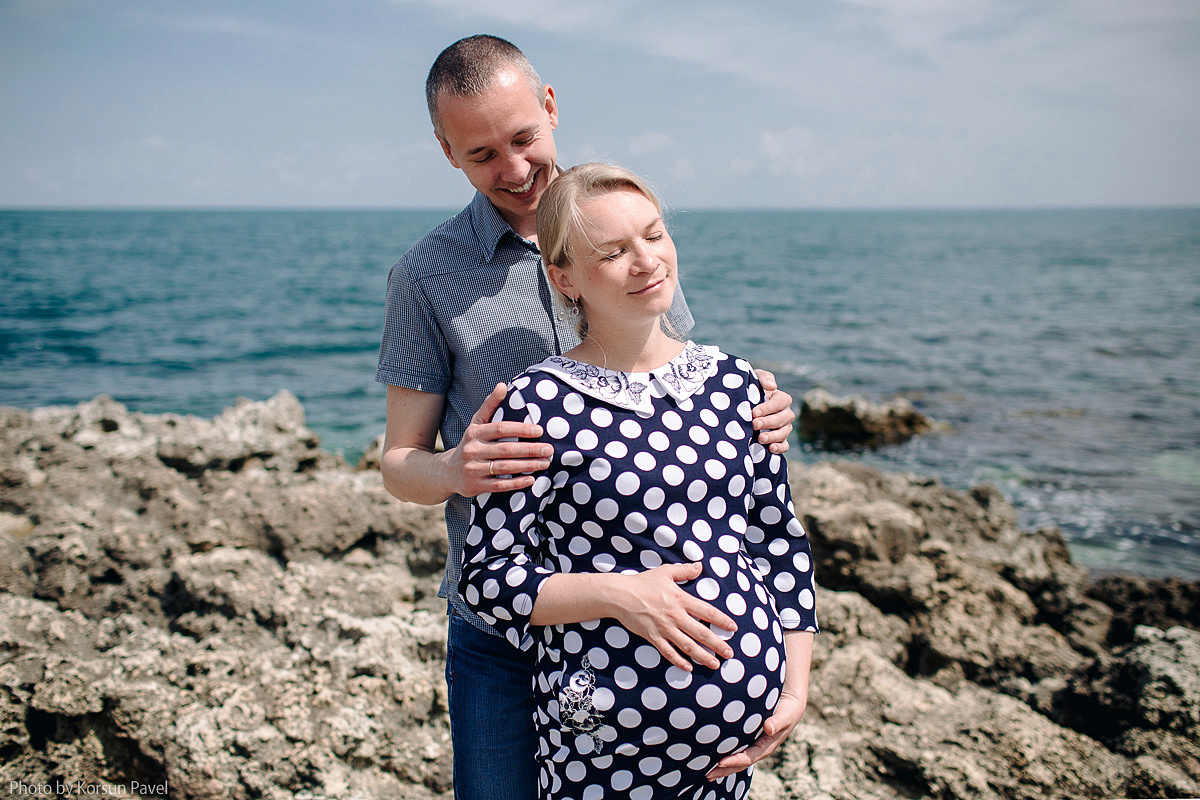 Семейная беременная фотосессия Оли и Лёши. Профессиональный фотограф в Крыму и Севастополе Павел Корсун