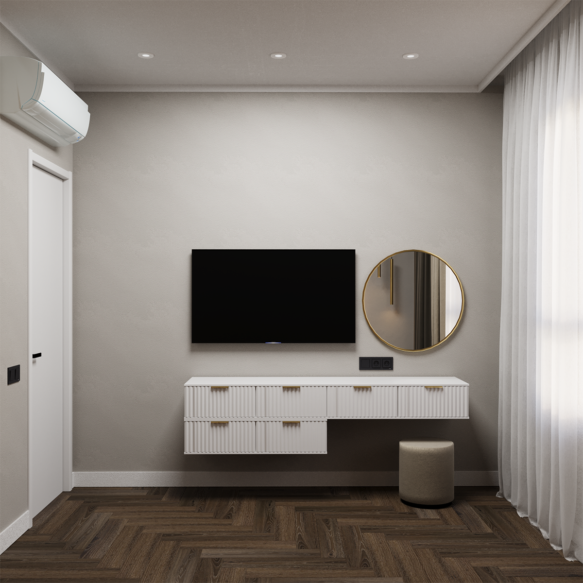 Интерьер для сдачи в аренду: прочные материалы, нейтральная палитра и продуманная функциональность. Мастерская Добрых Интерьеров Александра и Аллы Добряк