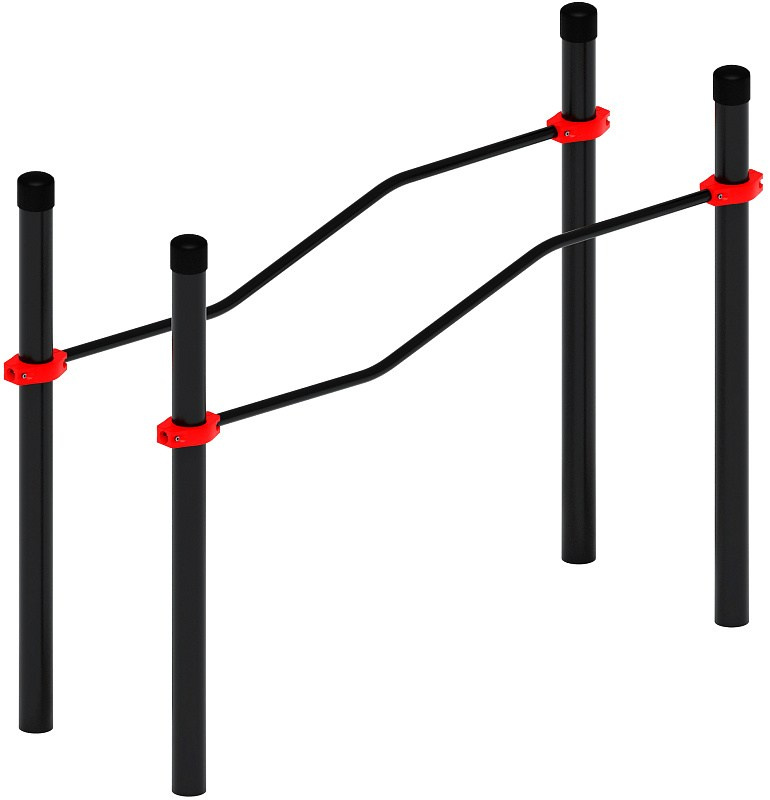 Воркаут ЛОВ 108 красный ВТ 102.06-01 Габариты (ШхДхВ):2010х740х1500 Зона безопасности, мм:5010х3740