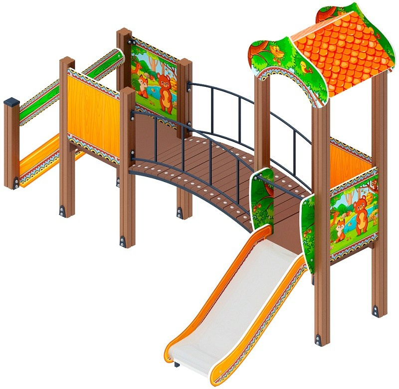 Полянка горка Н 750 ДИК 1.16.03-01                                                                                                                                                             Габариты (ШхДхВ): 3810х2030х2920                                                                                                                                                                          Зона безопасности, мм: 6810х5530                                                                                                                                                                         Скат горки: H=750 (металлический скат)