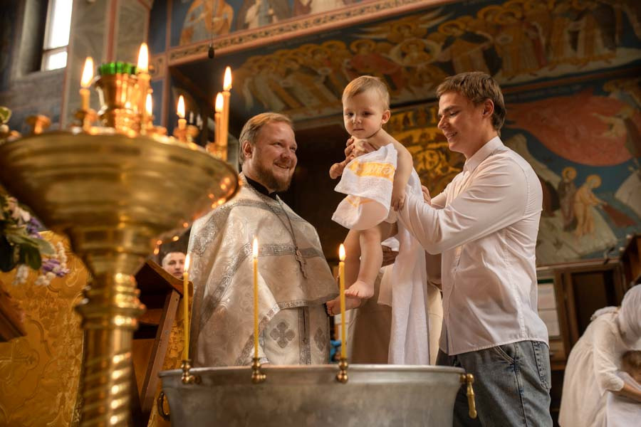 Таинство Крещения Данила и Саши. Фотограф в Железнодорожном и Балашихе