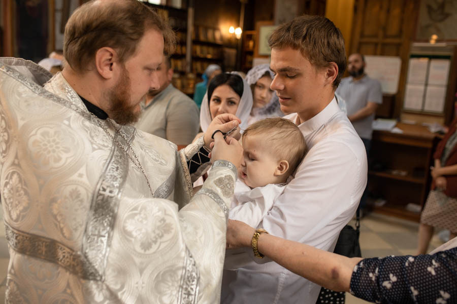 Таинство Крещения Данила и Саши. Фотограф в Железнодорожном и Балашихе