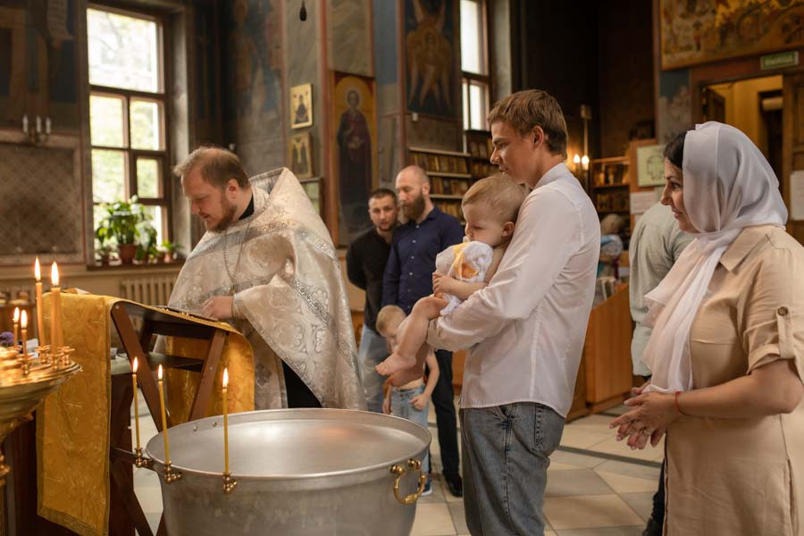 Таинство Крещения Данила и Саши. Фотограф в Железнодорожном и Балашихе