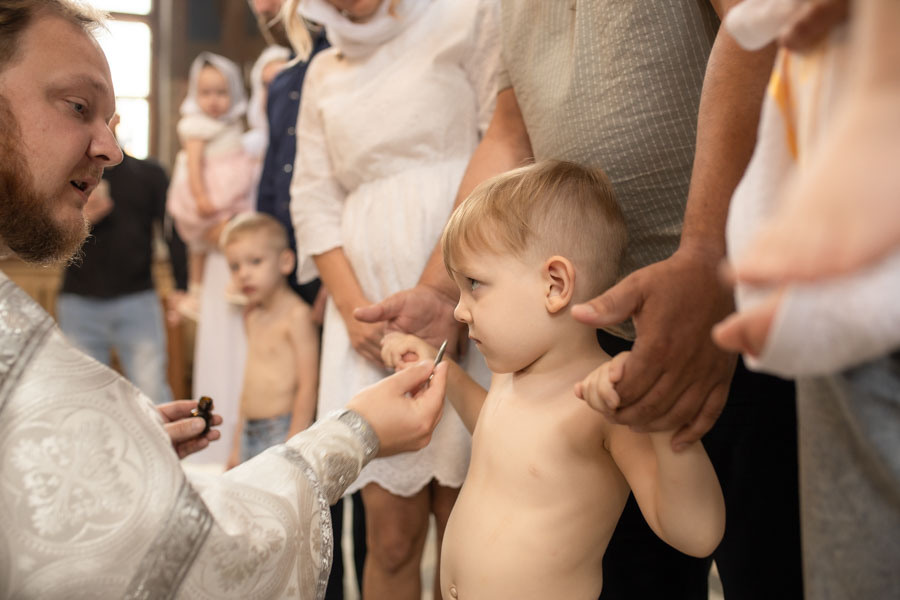 Таинство Крещения Данила и Саши. Фотограф в Железнодорожном и Балашихе