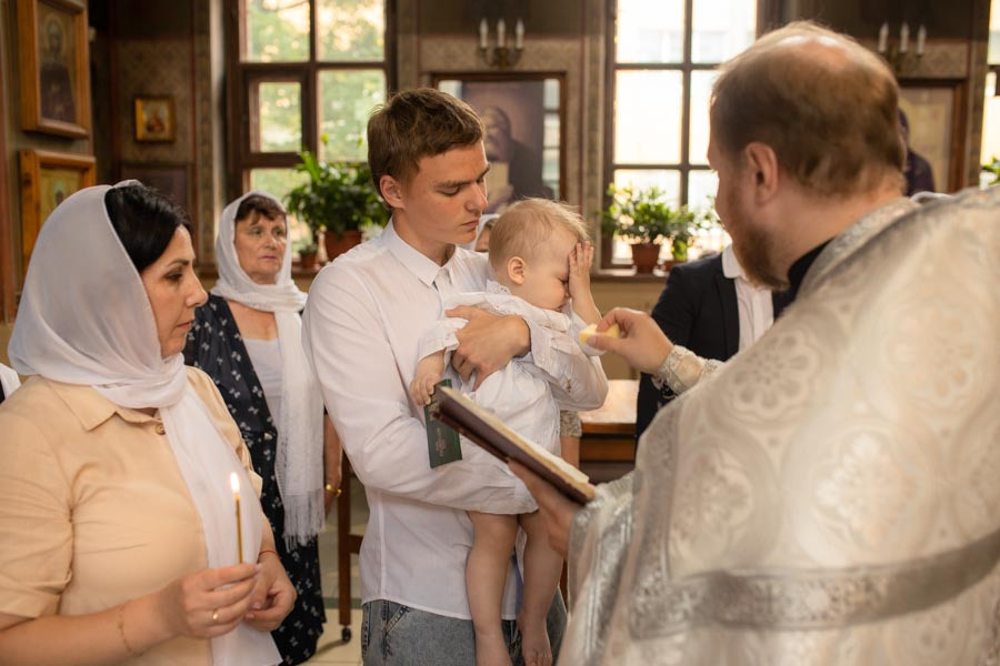 Таинство Крещения Данила и Саши. Фотограф в Железнодорожном и Балашихе