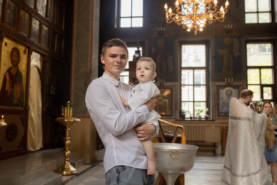 Таинство Крещения Данила и Саши. Фотограф в Железнодорожном и Балашихе
