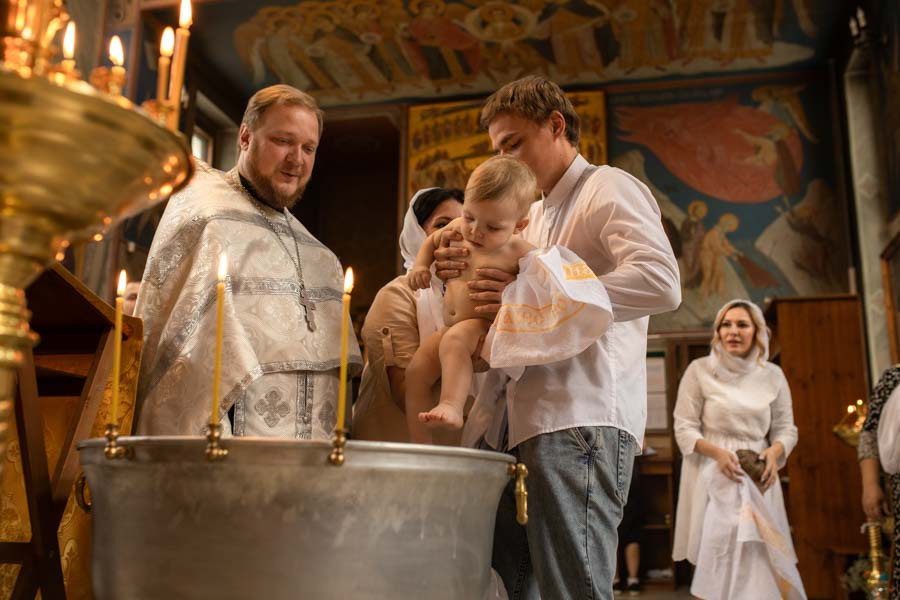 Таинство Крещения Данила и Саши. Фотограф в Железнодорожном и Балашихе