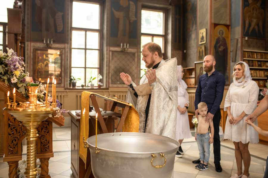 Таинство Крещения Данила и Саши. Фотограф в Железнодорожном и Балашихе