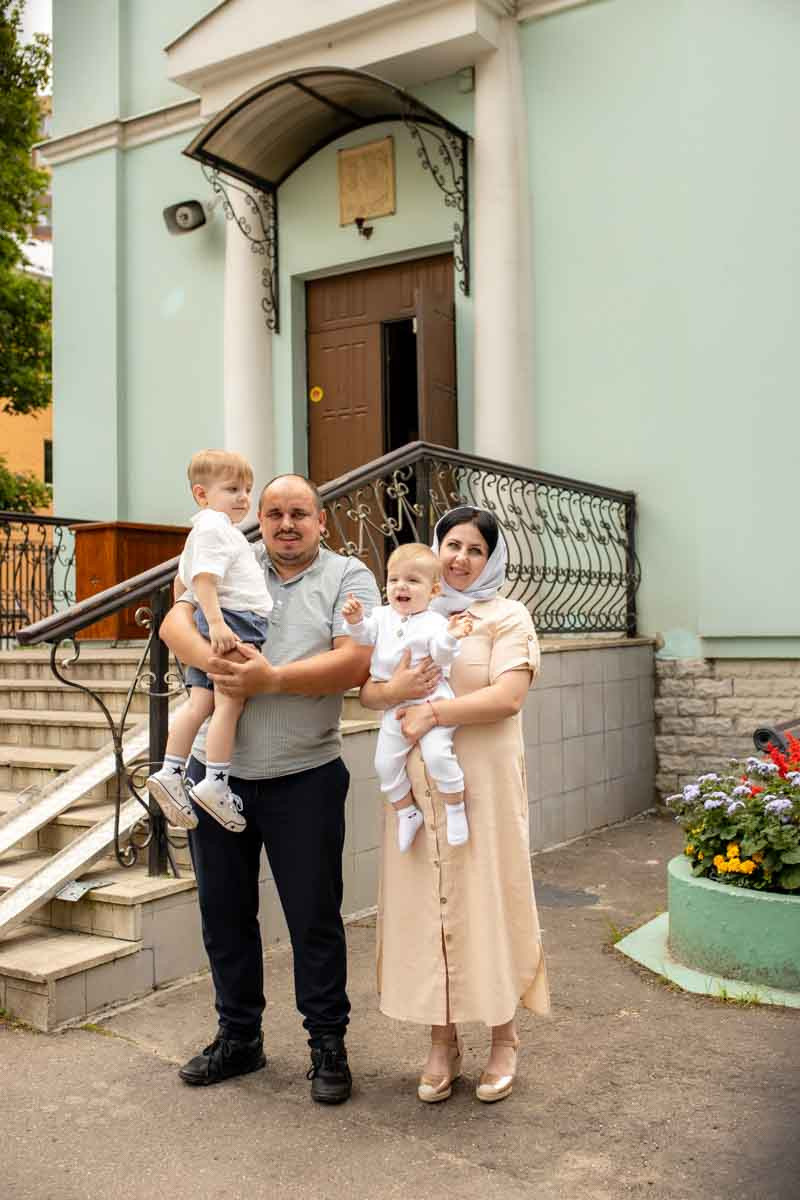 Таинство Крещения Данила и Саши. Фотограф в Железнодорожном и Балашихе