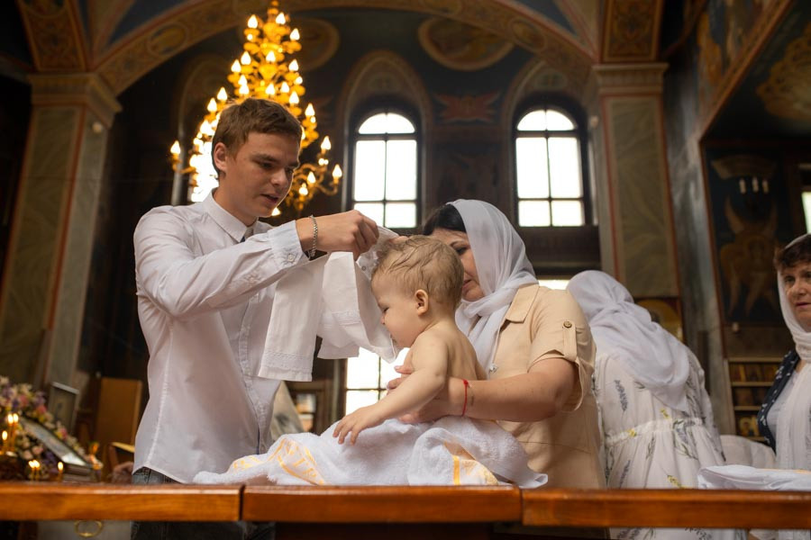 Таинство Крещения Данила и Саши. Фотограф в Железнодорожном и Балашихе