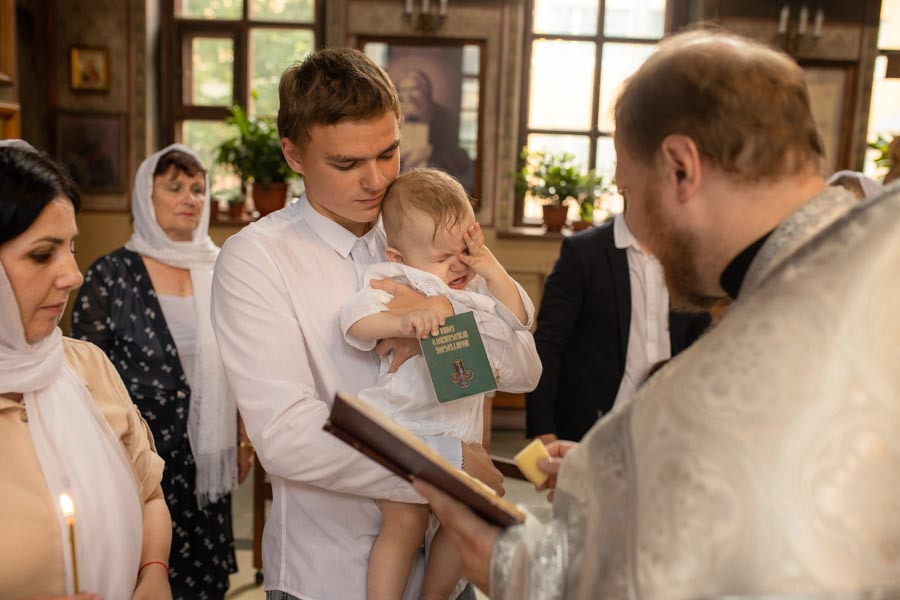 Таинство Крещения Данила и Саши. Фотограф в Железнодорожном и Балашихе