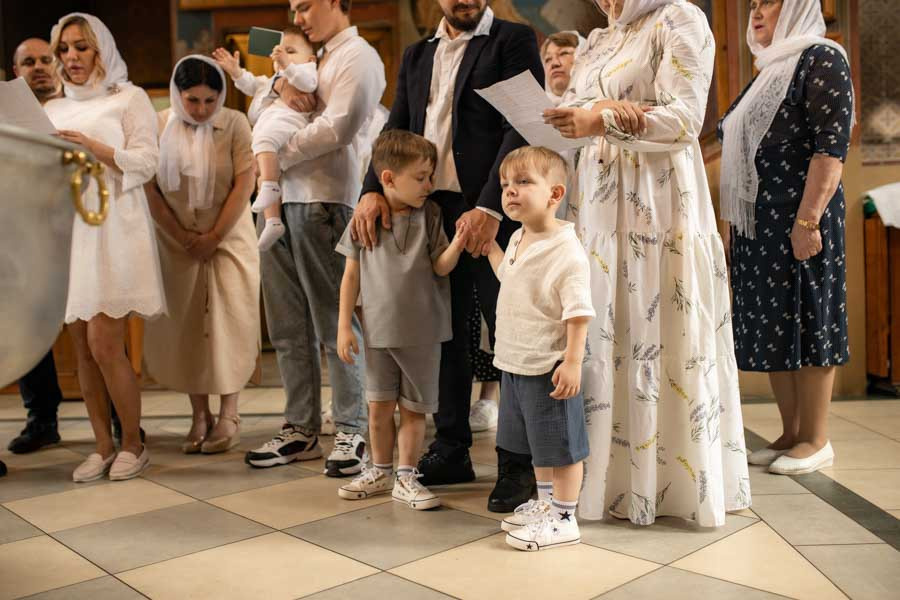Таинство Крещения Данила и Саши. Фотограф в Железнодорожном и Балашихе