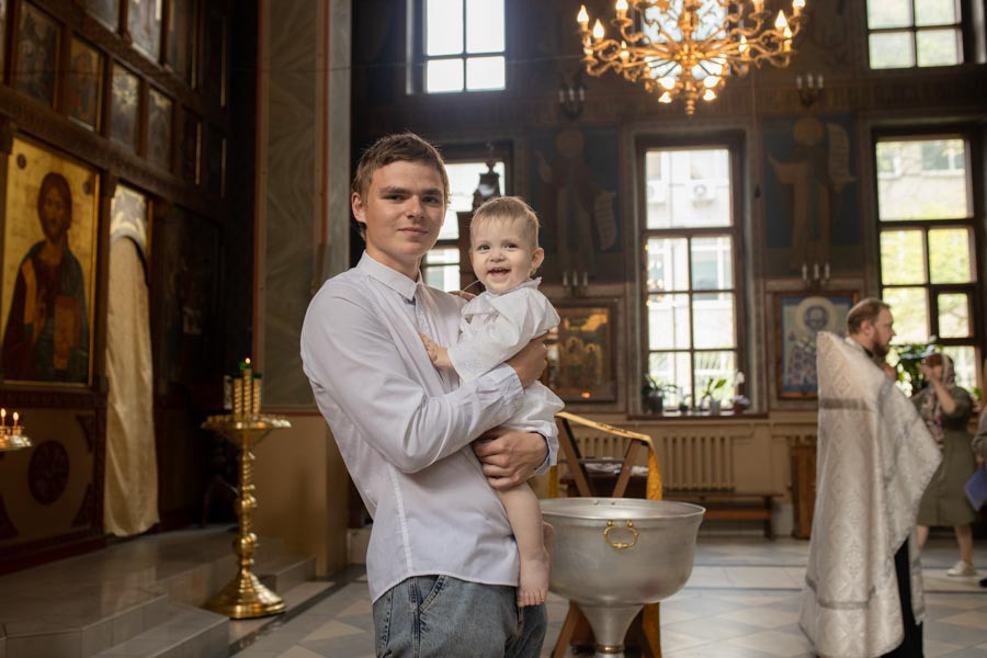 Таинство Крещения Данила и Саши. Фотограф в Железнодорожном и Балашихе