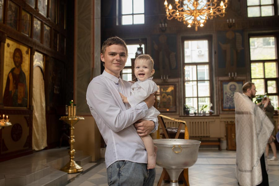 Таинство Крещения Данила и Саши. Фотограф в Железнодорожном и Балашихе