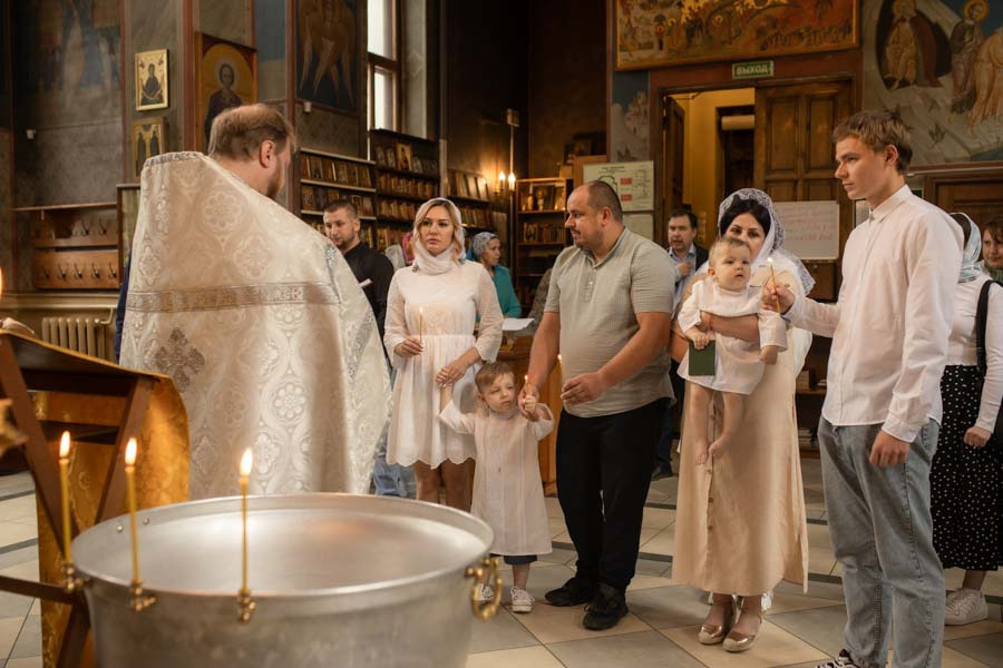 Таинство Крещения Данила и Саши. Фотограф в Железнодорожном и Балашихе
