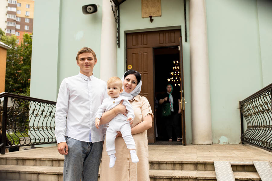 Таинство Крещения Данила и Саши. Фотограф в Железнодорожном и Балашихе