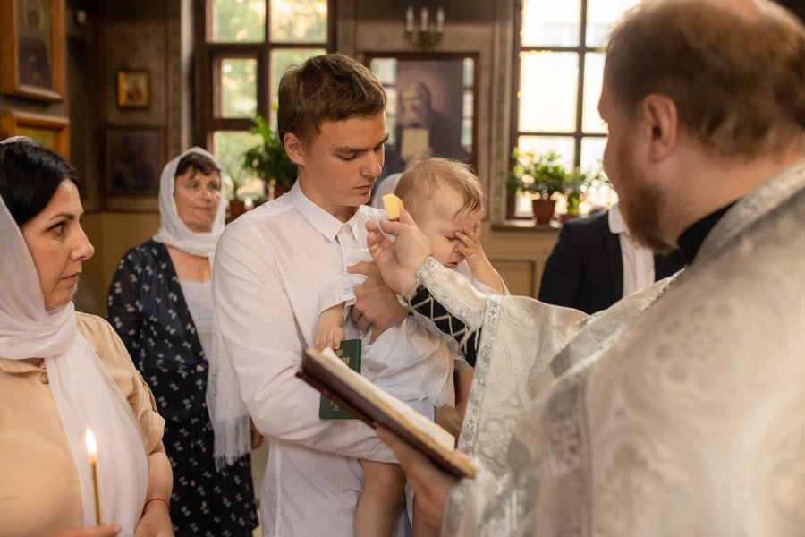 Таинство Крещения Данила и Саши. Фотограф в Железнодорожном и Балашихе