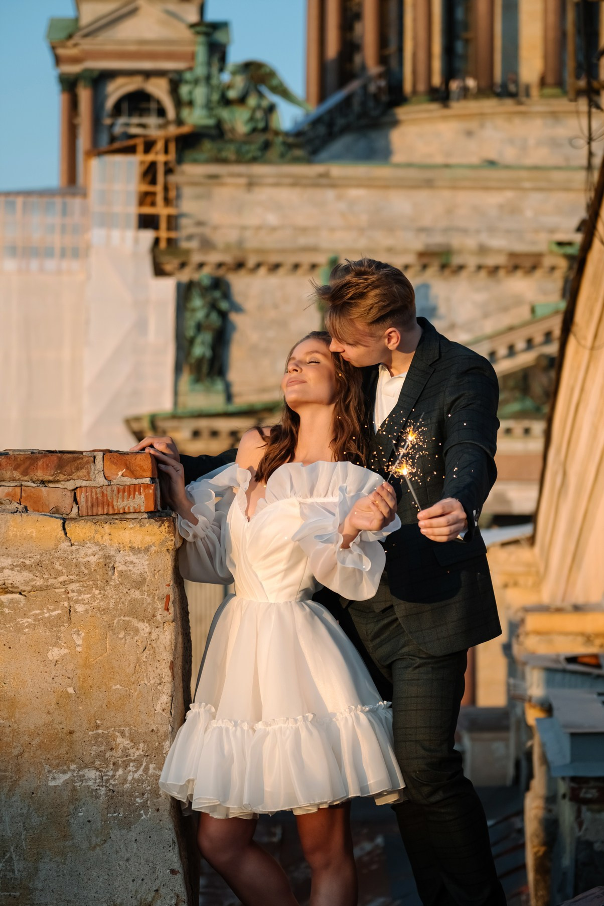 Крыша Исаакиевский собор. Свадебный и сеейный фотограф в Санкт-Петербурге Елена Худякова