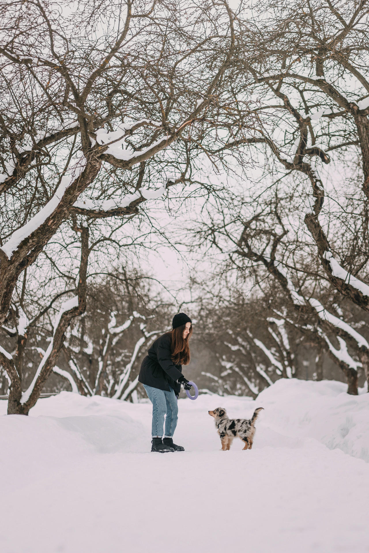 Дарья и Луна. Фотограф-анималист Елена Радченко, Москва