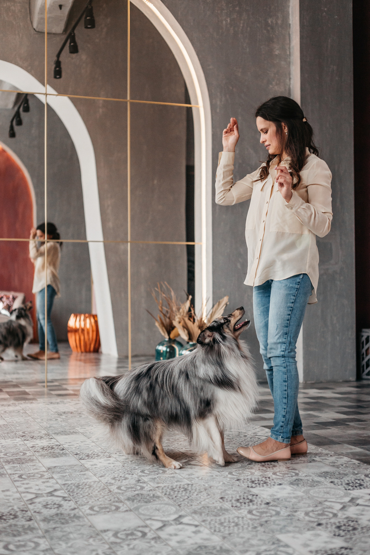 Аня и Скай. Фотограф-анималист Елена Радченко, Москва