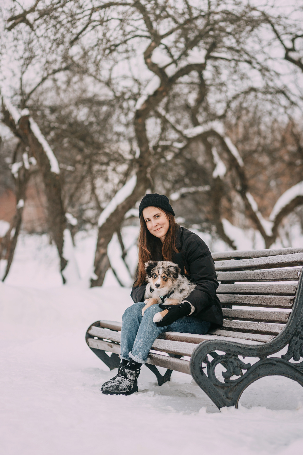 Дарья и Луна. Фотограф-анималист Елена Радченко, Москва