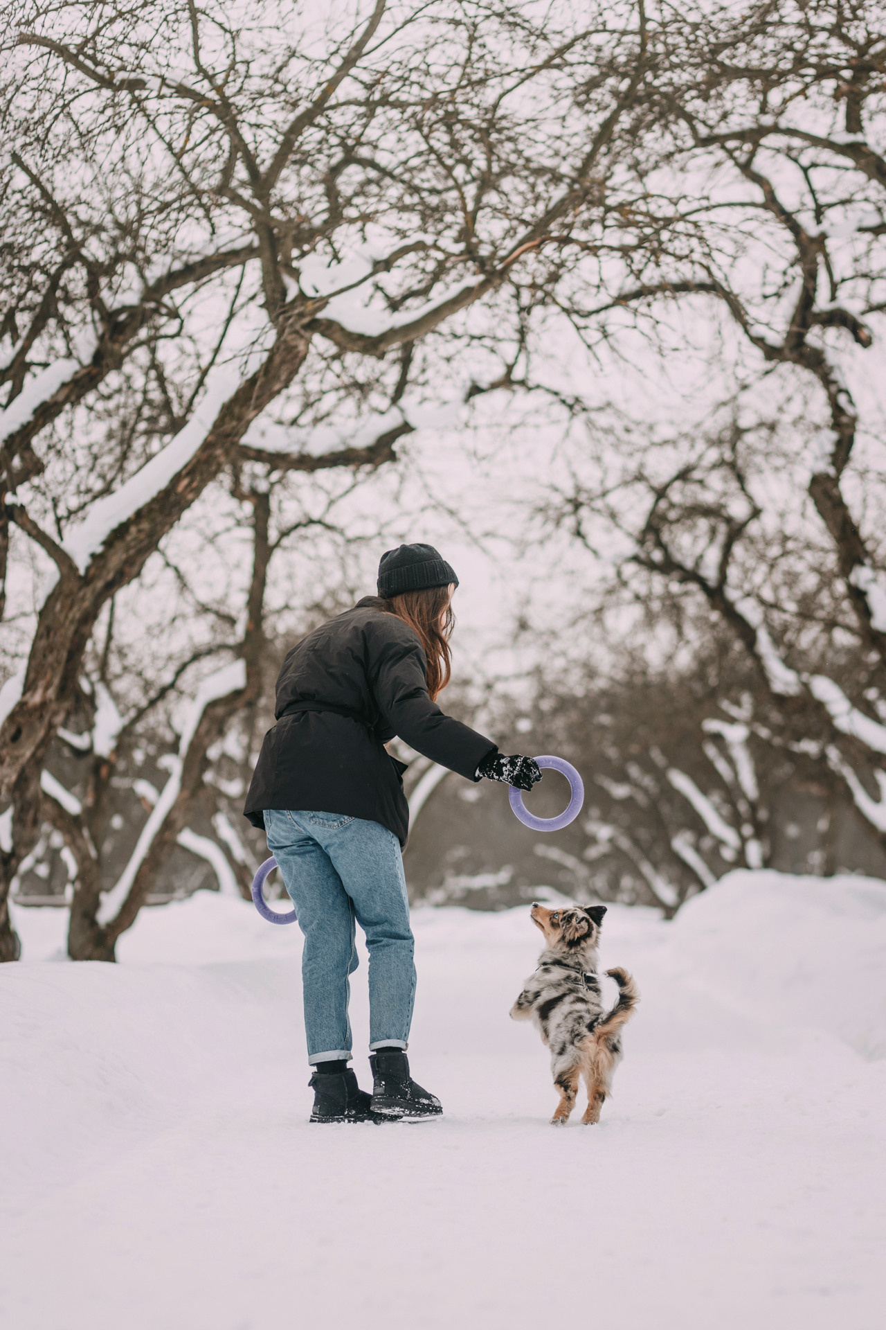 Дарья и Луна. Фотограф-анималист Елена Радченко, Москва