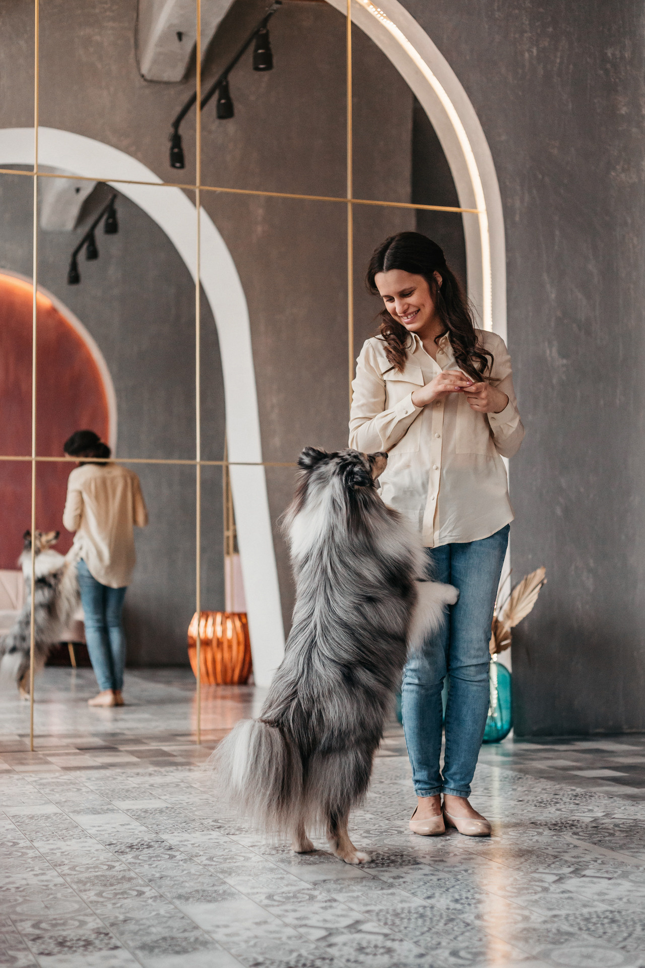 Аня и Скай. Фотограф-анималист Елена Радченко, Москва