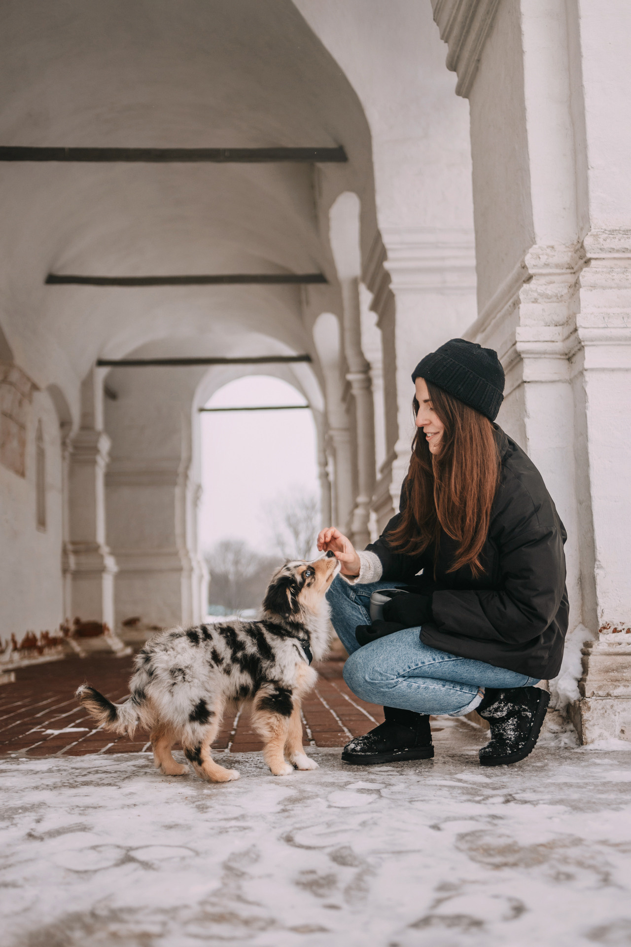 Дарья и Луна. Фотограф-анималист Елена Радченко, Москва