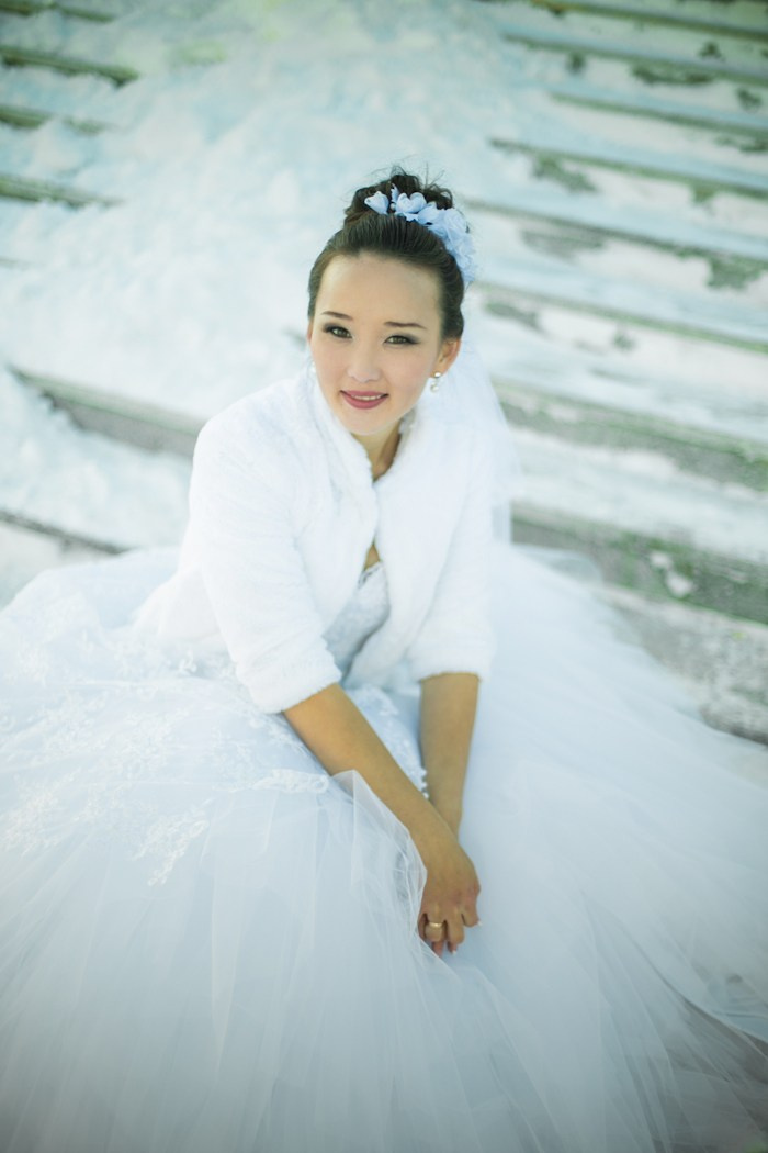 Зимнее свадебное фото. Фотограф Надежда Куин, Якутск