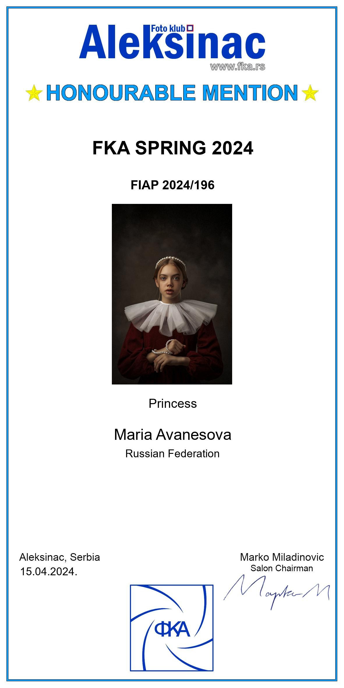 Награды. Детский и семейный фотограф в Москве Мария Аванесова