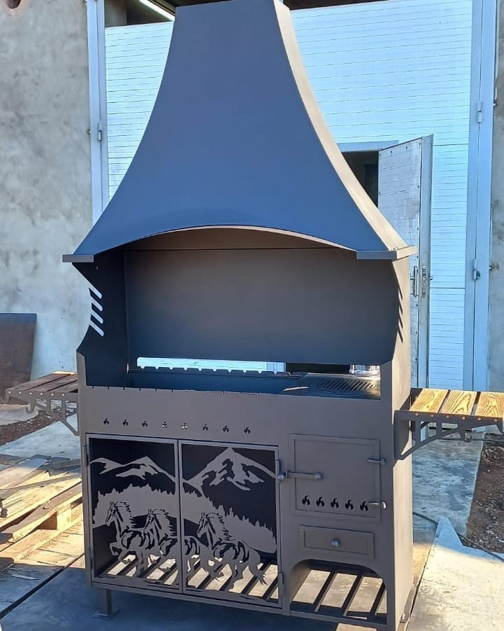 Мангал с вытяжным зонтом. Купить / заказать мангал для дома в Краснодаре от производителя «Мангал Мастер»