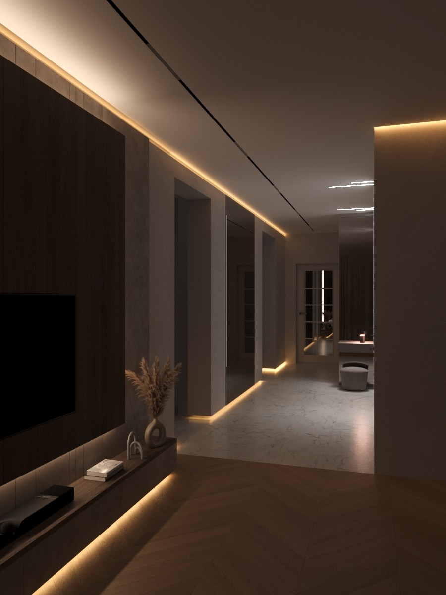 Интерьер частного дома в стиле «Балийский минимализм». Мансур Гусейнов дизайнер интерьеров г. Махачкала