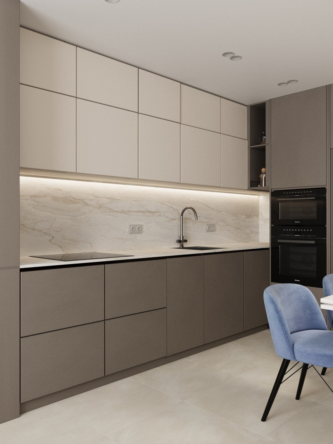 ЖК На кольская. Дизайн интерьера в Москве: уютные планировки и стильные цветовые решения от Гегани Амирян