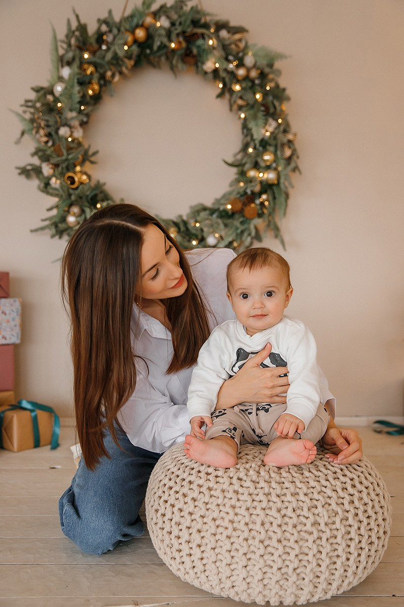 Зимняя фотосессия в студии. Фотограф Олеся Жомер