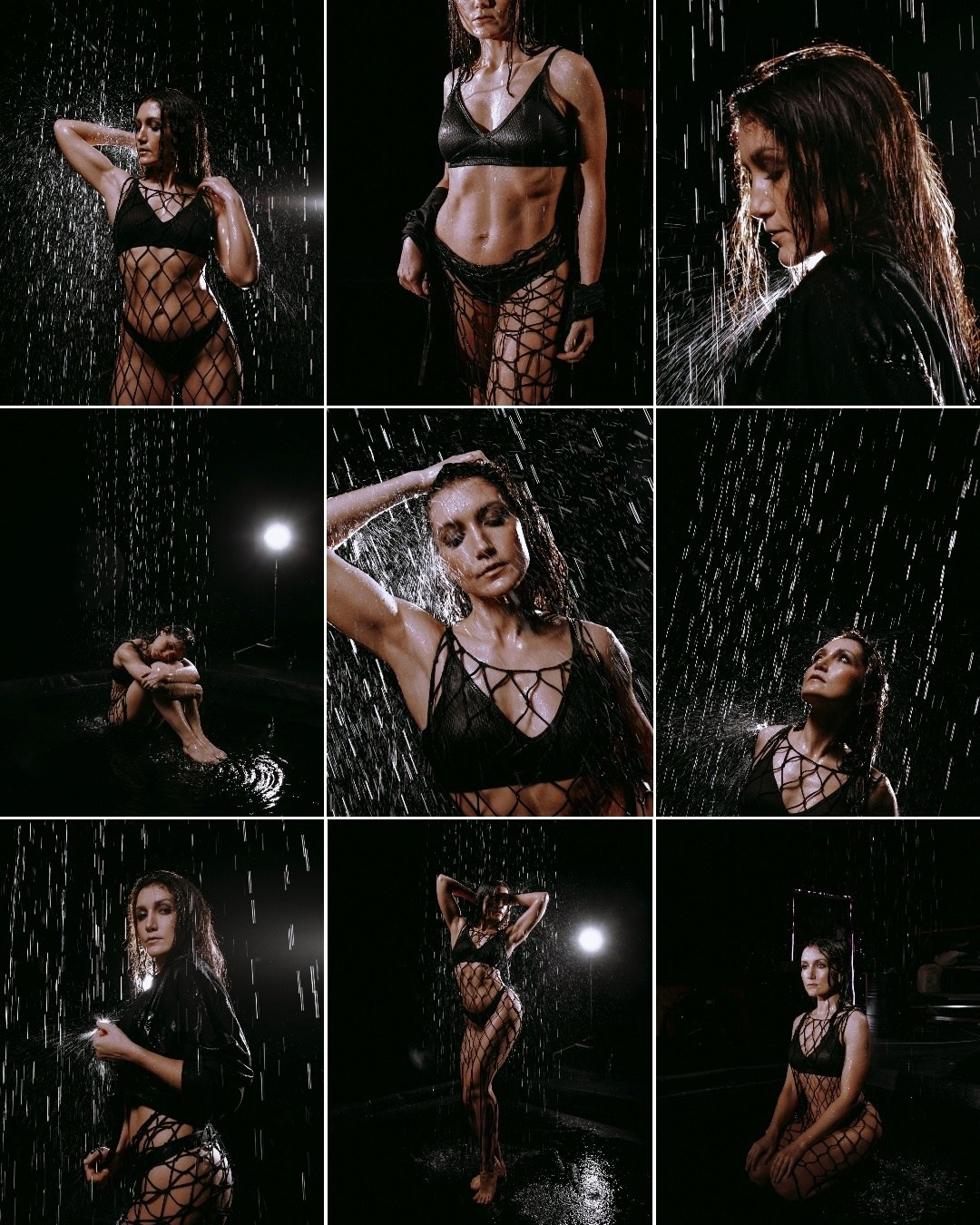 девушка под душем в аквазоне