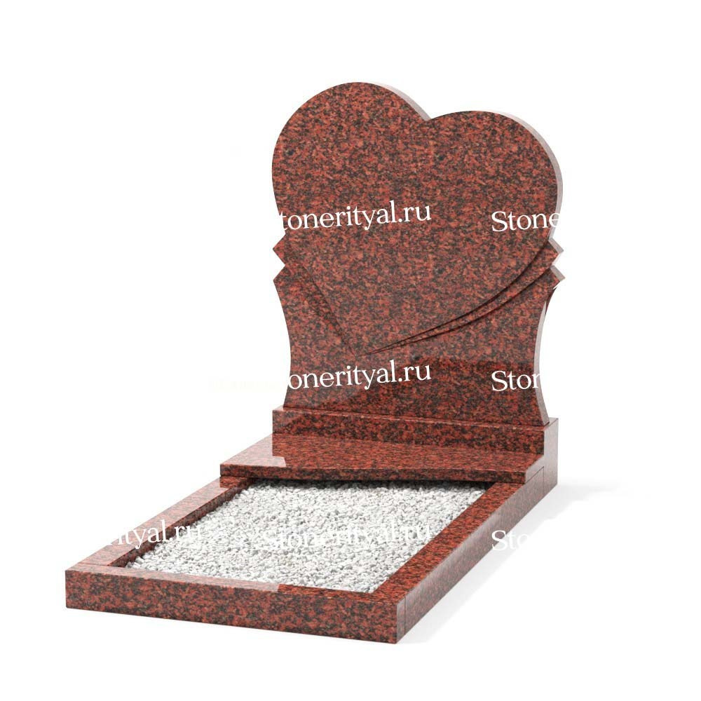 Комбинированные памятники на одного. Изготовление и установка памятников в Москве и МО