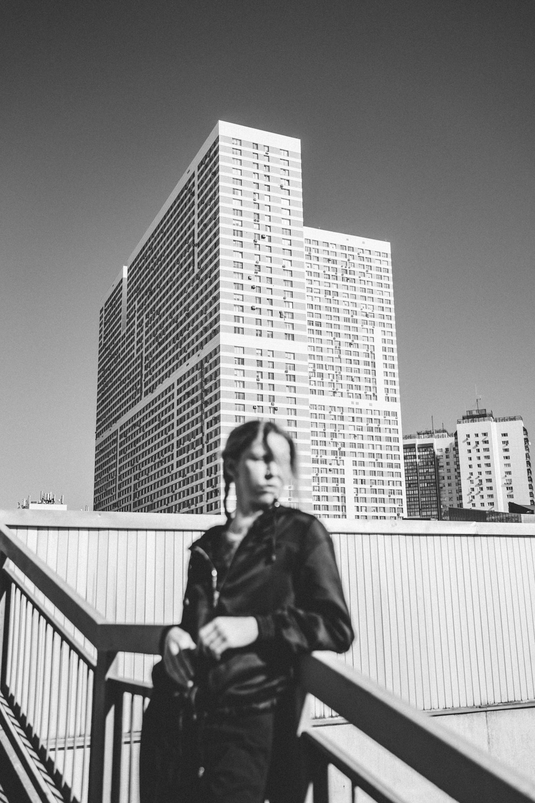 Черно белый портрет