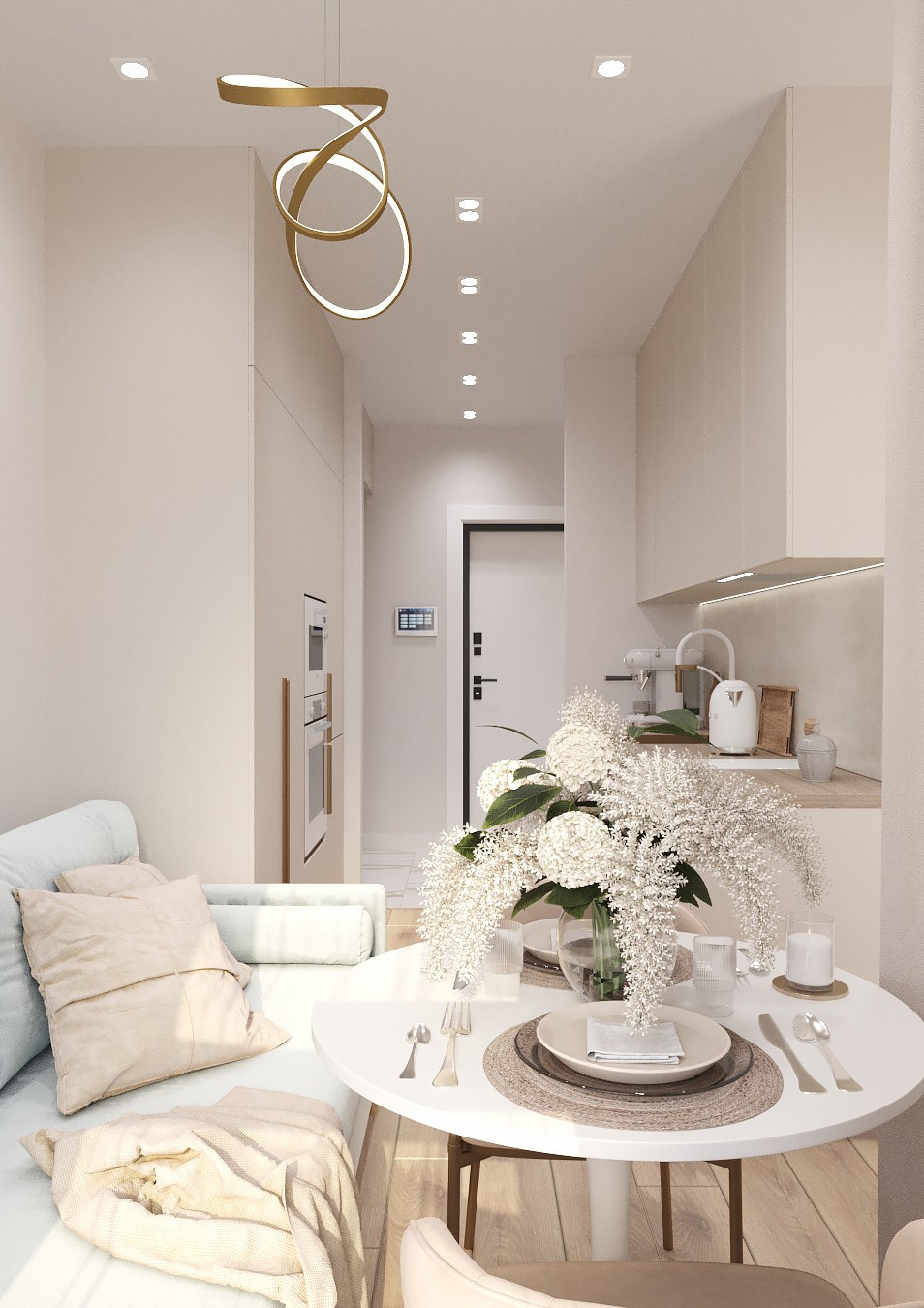 ЖК СитиТауэрс 27 кв. м. Дизайнер интерьера Ирина Бовыкина