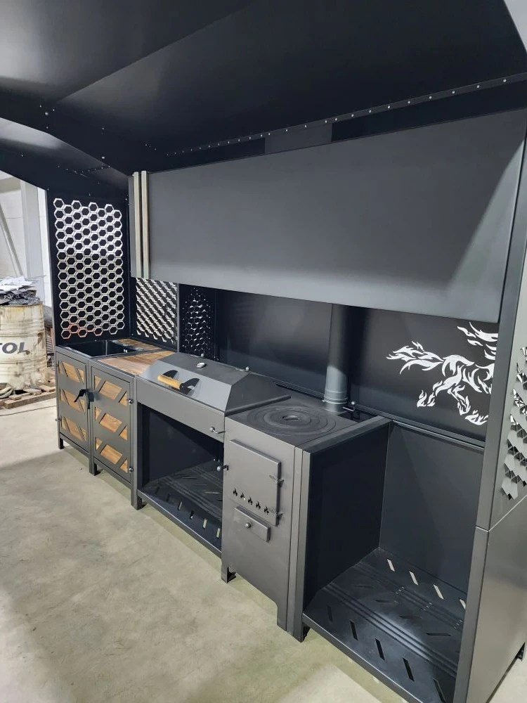 «Вектор» мангальная зона. Купить / заказать мангал для дома в Краснодаре от производителя «Дарбин»